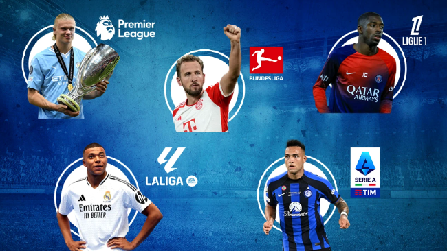 五大联赛球星风采